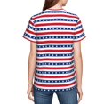 thumbnail image 7 of Wukai Stars And Stripes Youth Unisex Short Sleeve T-Shirt for Boys, Girls, Teens, and Kids-Large, 7 of 7