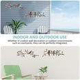 thumbnail image 4 of Hvxrjkn 2 Pcs Metal Bird Wall Art Realistic Bird Wall Art Decorative Metal Bird Wall Decor Easy to Install Bird Art Wall Decor for Home Balcony Indoor Outdoor, 4 of 10