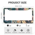 thumbnail image 3 of 2 PCS Birdshouses in A Colorful Garden License Plate Frame Spring Bird Flower Car Front License Plate Frame Stainless Aluminum 2 Holes for US And CA, 3 of 6