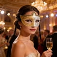 thumbnail image 4 of Huanglei Masquerade Lace Party Beauty Half Face Lady Wearing, 4 of 4