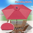 thumbnail image 4 of Strong Camel 8' Patio Umbrella Outdoor Sunshade LED Lighted Tilt Aluminum Garden Market Balcony, 4 of 11
