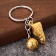 thumbnail image 3 of World Cup football shoe keychain pendant, sports pendant, souvenir pendant (gold), 3 of 5
