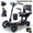 Blue, variant on Folding Scooter for -4-Wheel Foldable Portable Electric Scooter, Foldable And Electric, Detachable Battery, 560W Dual Motor, 30 Mile Range, 12MPH, Capable Of Boarding Flights Blue