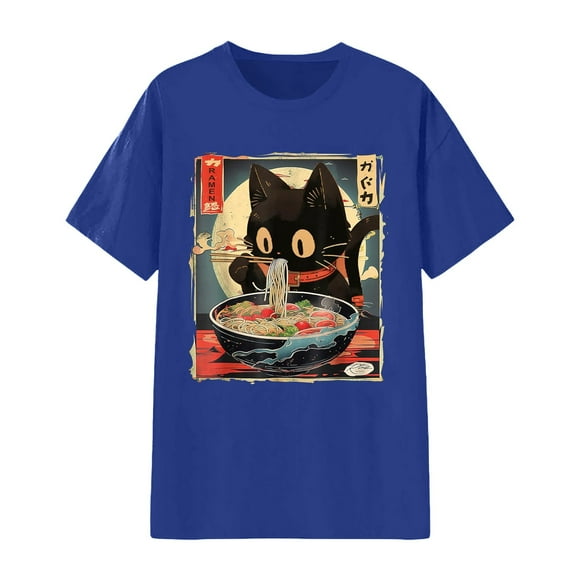 DHFJKG Unisex Graphic Printed Short Sleeve T Shirt Adult Comfortable Crewneck Tee Lightweight Soft Pullover Trendy Tops