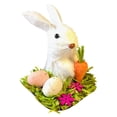 thumbnail image 4 of Easter Straw Bunny Ornaments,Sisal Rabbit Figurine Handcrafts,Handmade Woven Straw Bunny Sculpture for Easter Home Decor, 4 of 8