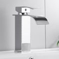 thumbnail image 4 of Kearding Grifo de lavabo de un solo mango de acero inoxidable para Hotel, oficina, dormitorio, baño, cocina, fregadero, cinta montada en cubierta de Juegos de accesorios de baño Negro Kearding HA069333-01, 4 of 6