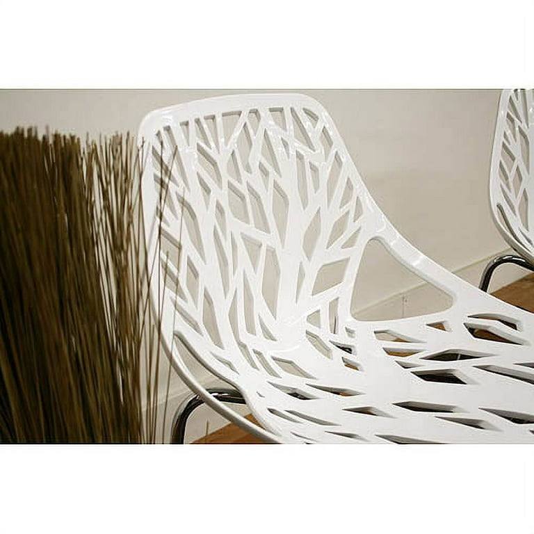 Baxton Studio Modern Birch Sapling Green Finished Plastic Dining Chair - Set of 2 Baxton Studio Modern Birch Sapling Green Finished Plastic Dining Chair - Set of 2
