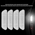 thumbnail image 3 of WDOplteas 4 Uds. Pegatinas para Puerta Coche Abierta Cintas Reflectantes Marca Advertencia (blanco), 3 of 6