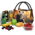 thumbnail image 6 of Vsdgher Maple Forest Panda Print Insulated Reusable Bags with Sturdy Zipper and Handles, Foldable Totes for Hot or Cold Food Bring or Delivery, 6 of 8