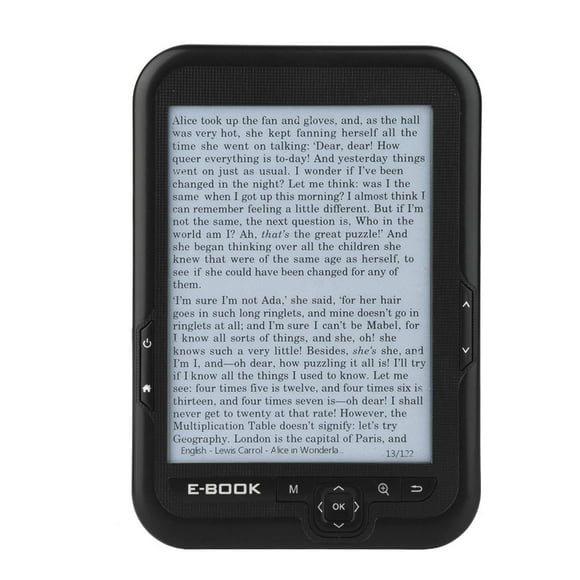 Low Power Consumption E200 E-ink 6Inch, Support Memory Card Up To 32GB E-book Reader, Support Font Zoom/ Font Transform/ Bookmark/ Skip Page/ Read Aloud