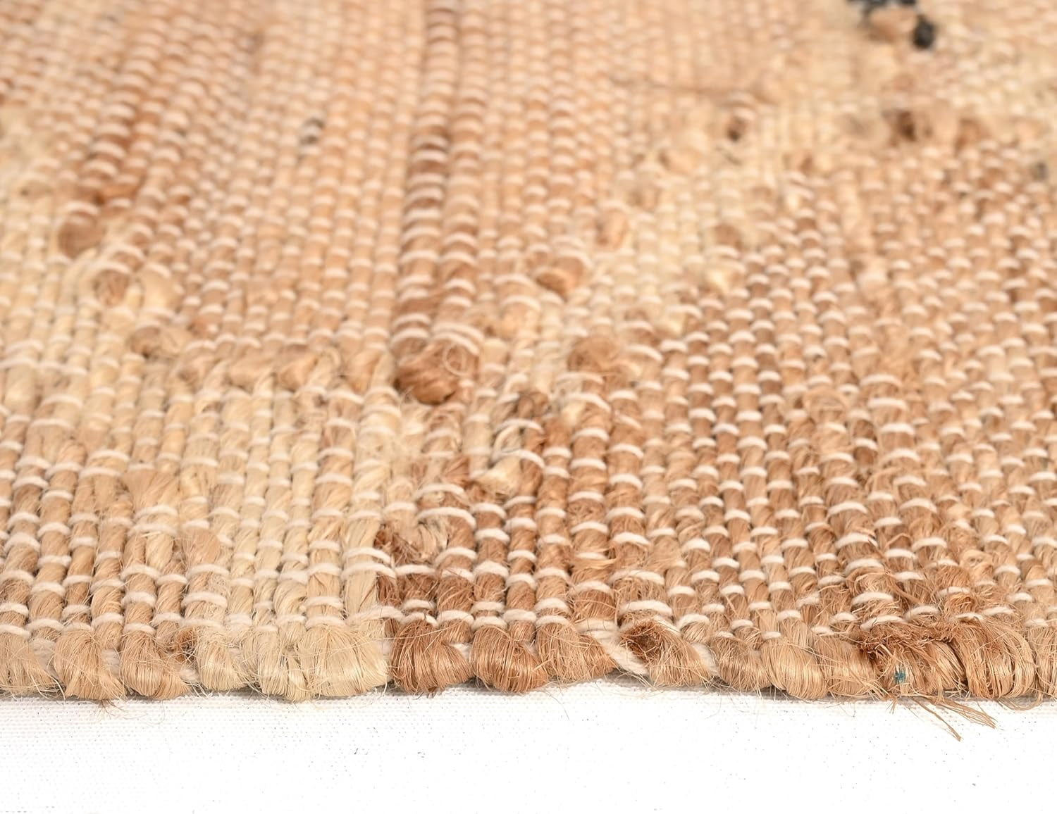 KLAVATE Abstract Geometric Flatweave Modern Decor Jute Rug
