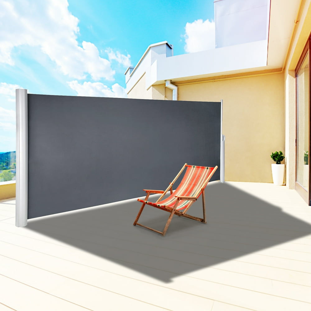 VEVOR Retractable Side Awning 118" x 63", Retractable Patio Screen