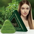 thumbnail image 3 of Kokovifyves Green Soap Natural Usman Grass Glutinous Rice Water Solid Shampoo Soap Suitable for Men and Women, 3 of 9