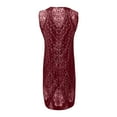 thumbnail image 4 of BRDFRL Women 1920s Gatsby Cocktail Sequin Art Deco Flapper Dress Wine 2XL, 4 of 7