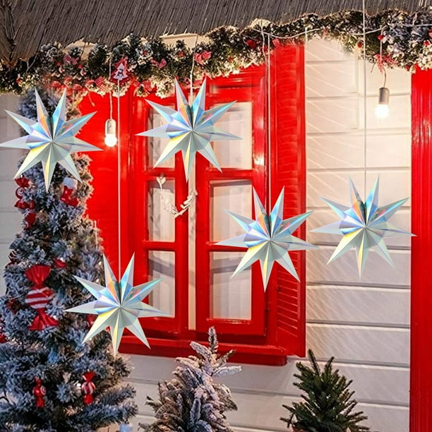 Summer Sale JASKFLY Home Decor, Folding Star 5 Diameter 28 CM Window