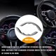 thumbnail image 3 of Embellecedor de marco para volante de coche, pegatina de decoración para camión y automóvil, Kit Interior antideslizante Universal, rojo de Automoción decorativa y accesorios Fibra de Carbono Blanco, 3 of 6