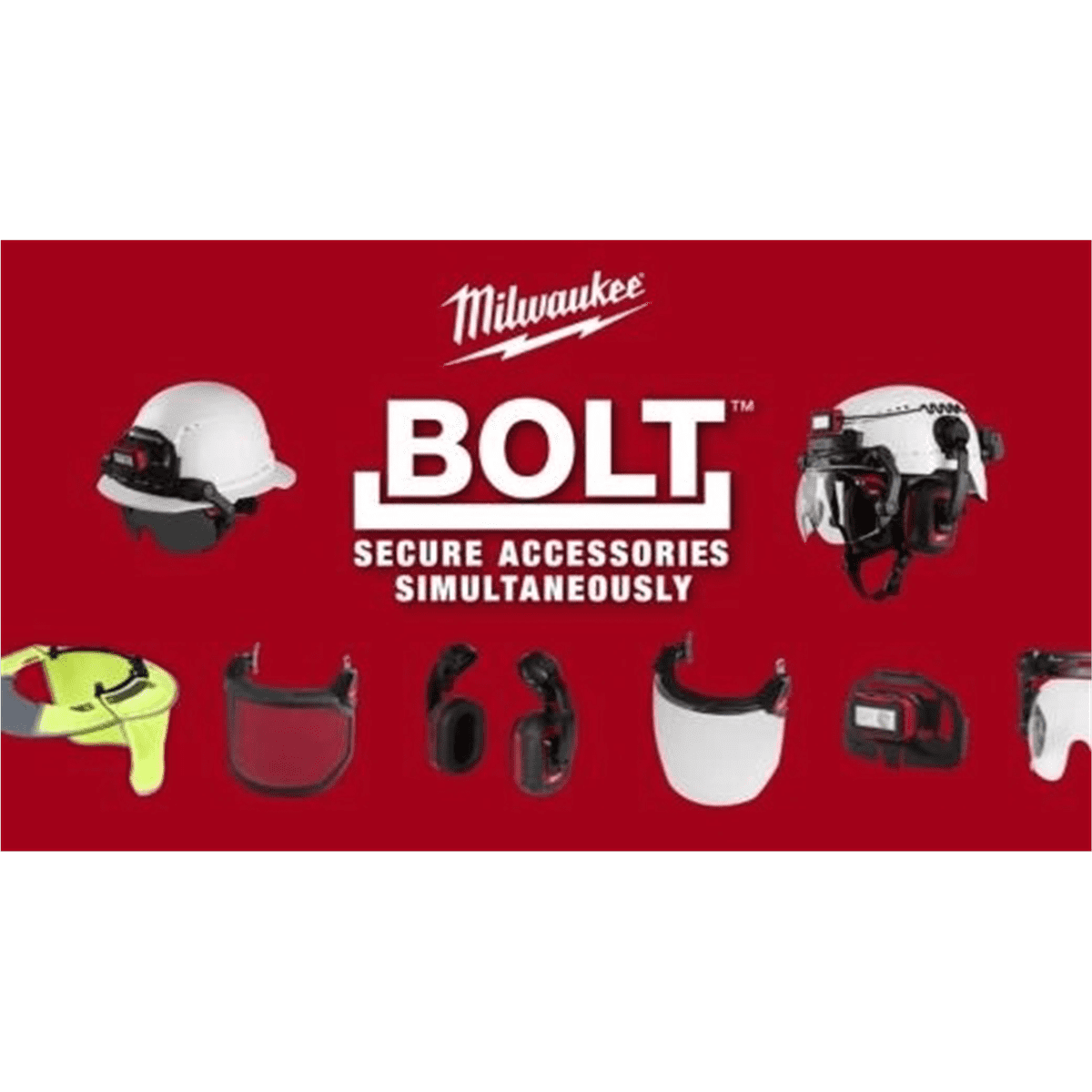 Milwaukee Tool BOLT Full Face Shield - Metal Mesh (Compatible with Milwaukee&reg; Safety Helmet [No Brim])