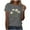 Gray, variant on Lumivie Women'S Tops Dressy Casual Sexy Tshirts Shirts For Women Graphic Beach Women Blouses Dressy For Party V Neck T Shirts For Women Plus Size