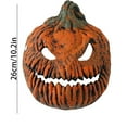 thumbnail image 3 of Porch Light Covers Scary Pumpkin Face Design, 9X11 Inch Outdoor Indoor Light Fixture Cover, High Quality Polyurethane Decorations For Porch Garage, 3 of 7