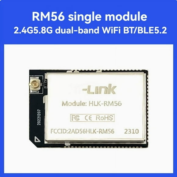 RM56 WIFI Module 2.4G/5.8G Dual-Band WIFI+BT/BLE5.2 Supports Standard 802.11 A/B/G RM56 Module