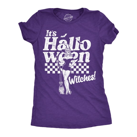 Womens Funny T Shirts Its Halloween Witches Sarcastic Witch Graphic Novelty Tee For Ladies Womens Graphic Tees