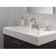 Peerless Two Handle 4Centerset Bathroom Sink Faucet in Brushed Nickel