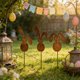 thumbnail image 5 of Uuiauoio 3 pcs Easter Metal Garden Stake Rusty Garden Decor Rustic Iron Silhouette Decoration Art Flower Metal Cutout Sign Floor Standing Sculpture for Yard Decor Holiday Outdoor, 5 of 6