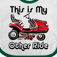 thumbnail image 4 of Inktastic Mower My Other Ride Boys or Girls Baby Bib, 4 of 4