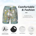 thumbnail image 3 of Fotbe Cute Farm Birds Traje de Baño para Hombre – Shorts de Natación de Secado Rápido con Forro y Bolsillos-Small, 3 of 6