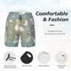 thumbnail image 3 of Balery Cute Farm Birds Bañador para hombre, shorts de playa de secado rápido con entrepierna y forro de compresión-X-Large, 3 of 6
