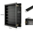 thumbnail image 6 of Ymokee 7 Tier Knife Display Case, Wall Cabinet for Pocket Knife Collections, Knife Protection Shadow Box with Lockable UV Protection Acrylic Glass Door, Black, 6 of 9