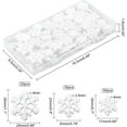 thumbnail image 2 of 100PCS White Resin Snowflakes White Snowflake Cabochon Christmas Snowflake Resin Charms Resin Embellishment Ornaments for Scrapbooking Resin Crafts - 3 Sizes White, 2 of 7