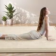 thumbnail image 2 of Teler Baby Play Mat for Floor, 1.3" Thick Foam 50"×50" Playmat, Ultra-Soft Plush Feel & Non-Slip Backing Safe for Infants, Toddlers Crawling, Beige, 2 of 9