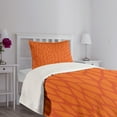thumbnail image 3 of Ambesonne Burnt Orange Quilted Bedspread Set 2 Pcs, Nature Growth Leaves, Twin Size, Orange Burnt Orange, 3 of 5