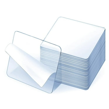Square Double-Sided Tape, Transparent Strong Adhesive pad, Strong Wall Adhesive pad, Double-Sided Adhesive pad, Sticky Adhesive pad. 2.36 inches * 2.36 inches. 10PCS.