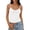 White, variant on Home Casual Women Loose Cotton Vest Removable Bra Breathable Solid Undershirt Brown XL
