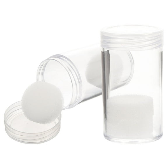 PTOOTP Clear Coin Tubes for Collectors and Scratch-Resistant 2Pcs