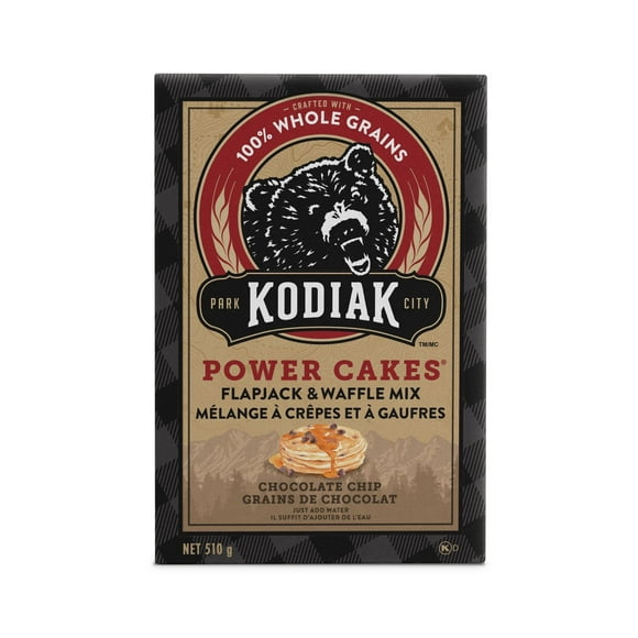 Kodiak Chocolate Chip Flapjack and Waffle Mix 510g, KODIAK PC CHOCCHIP FJ MIX