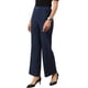 thumbnail image 4 of Pantalones de pierna ancha INSPIRE CHIC para mujer, pantalones de traje rectos de cintura alta para trabajo casual, talla S, azul oscuro, 4 of 6