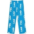 thumbnail image 5 of Top-kevin Women Long Sleeve Pajama Set Comfy Pjs Sets Seahorse Coral Bubbles 2 Piece Lounge Set, 5 of 6