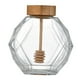 thumbnail image 5 of Tarro de miel perfecl Almacenamiento de vidrio 380 ml con cuentagotas y Tapa de madera, 5 of 8