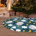 thumbnail image 6 of Yiaed Sweet Dream Lamb Print Christmas Tree Skirt , Tree SkirtsTree Mat for Christmas Winter Holiday Indoor Decorations-48", 6 of 7