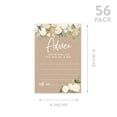 thumbnail image 5 of Koyal Wholesale Rustic Kraft Brown with Florals Wedding Advice & Well Wishes Guest Book Cards, 56 Pack, 5 of 5