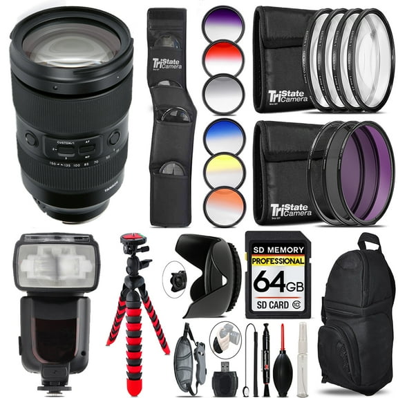 Tamron 35-150mm f/2-2.8 Di III VXD Lens for (Sony E)  13 Piece Filter & More- 64GB Accessory Kit (International Version)