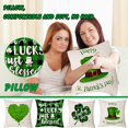 thumbnail image 3 of MXTPOV St. Patrick's Day Pillow Covers, Shamrock Heart Throw Pillow Covers for Couch Sofa, St Patricks Day Decorations Pillow Cases, Pillow Covers 18x18, Home Decor, 3 of 4