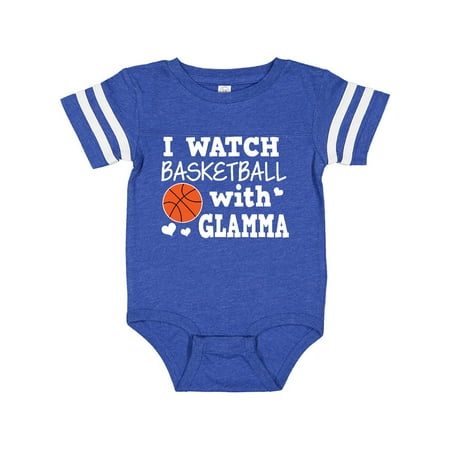

Inktastic I Watch Basketball with Glamma Gift Baby Boy Bodysuit