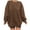Brown, variant on LEAVINGSUO Winter Clothes Woman Fashion Women's Casual Long Sleeve Round Neck Ladies Sweatshirt Tops Blouse
