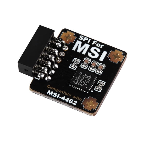 Módulo NewHail TPM2.0 Módulo TPM SPI de 12 pines con infineon SLB 9670 para placa base MSI Compatible con TPM2.0 (MS-4462)