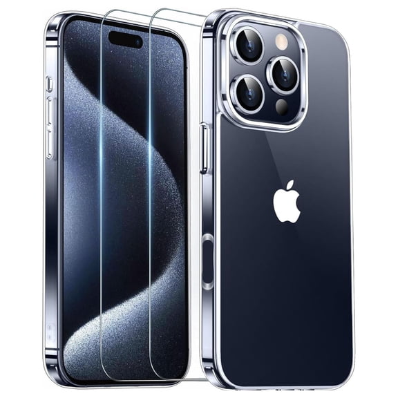 Entronix 3-in-1 Clear Case Compatible with iPhone 16 Pro with Screen Protector