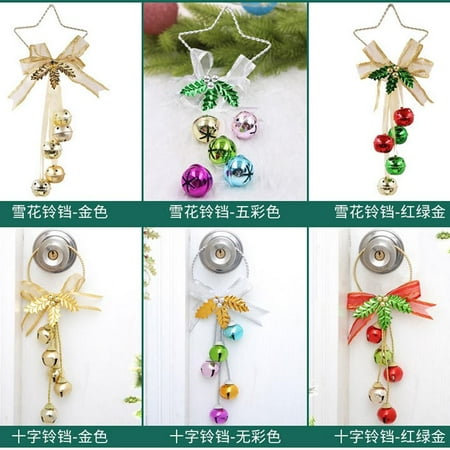 

Christmas crafts creative snowflake cross christmas bell pendant accessories home decoration